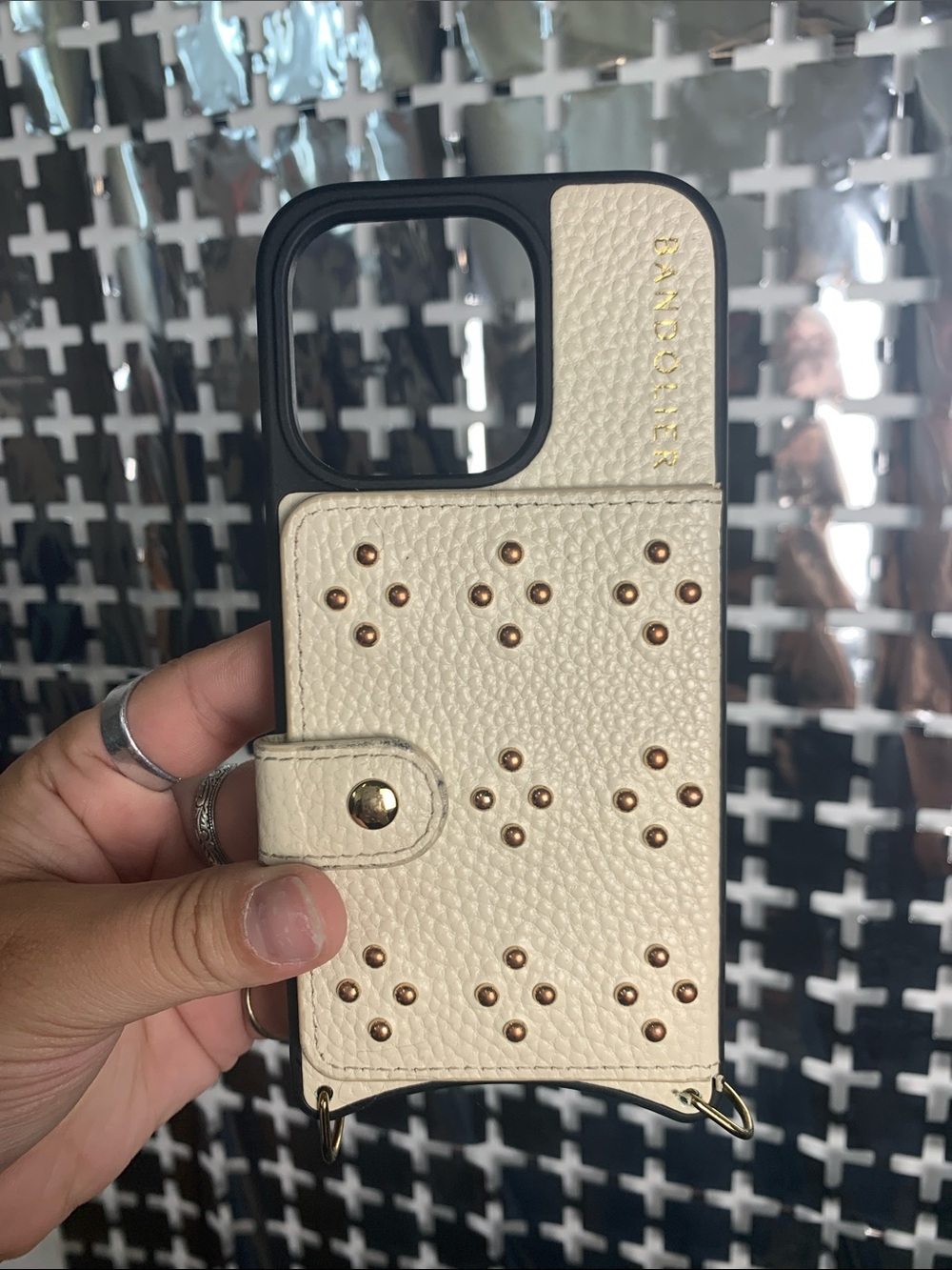 Bandolier Cream iPhone 15 Pro Case